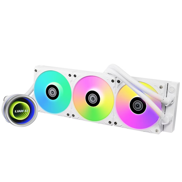 Lian Li Galahad II Trinity RGB 360mm Liquid AiO CPU Cooler in White