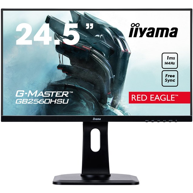 iiyama G-Master GB2560HSU 24.5 inch 144Hz 1ms Gaming Monitor, 1ms