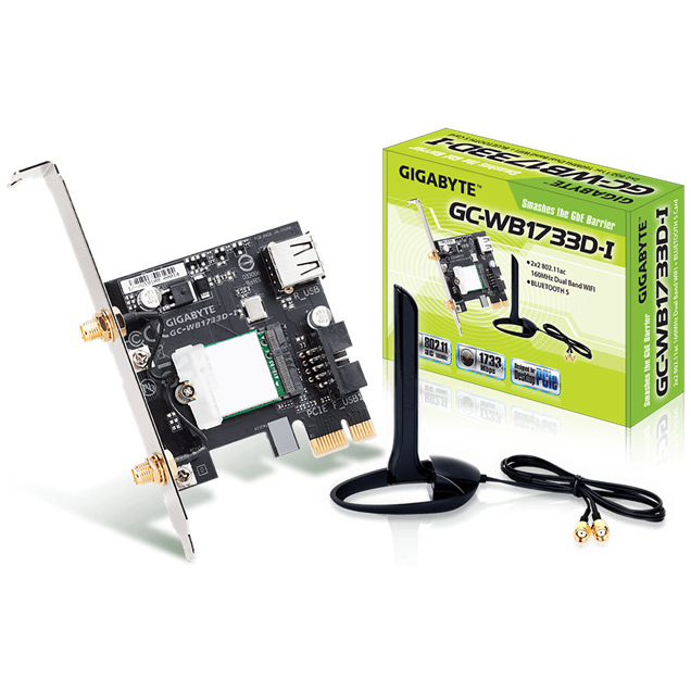 Gigabyte WB1733D-I 1733Mbps Wi-Fi 5 Adapter 