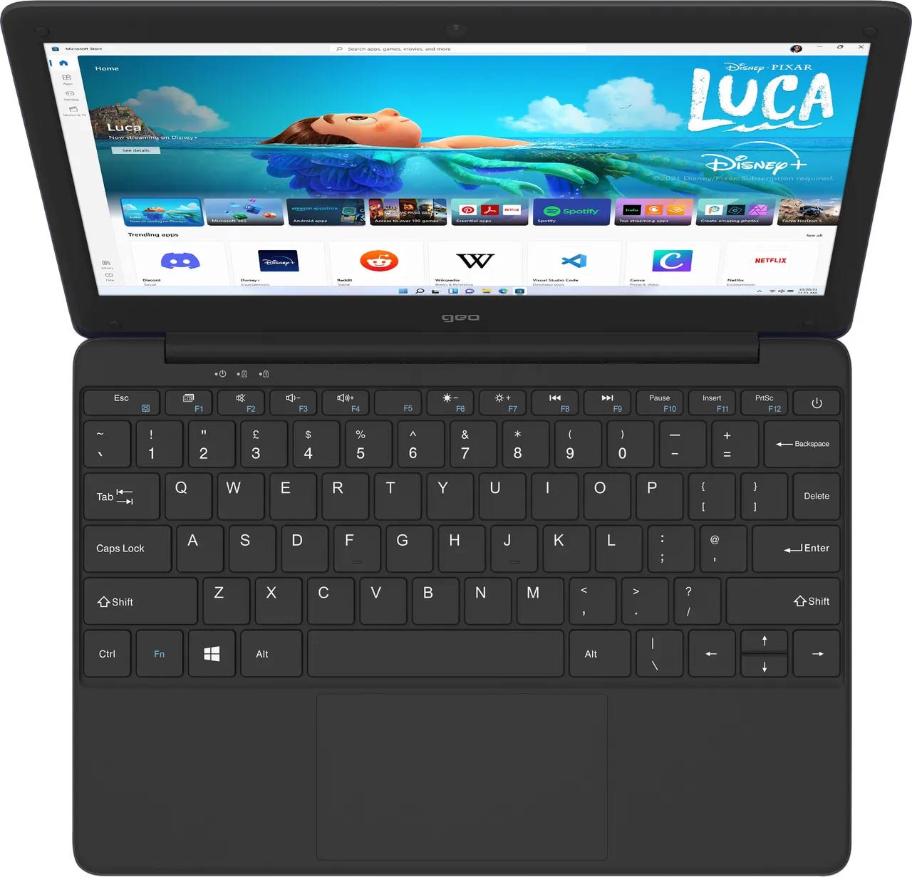 Geo Computers GeoBook 110 11.6 inch Laptop, Intel Celeron N4020, 4GB ...