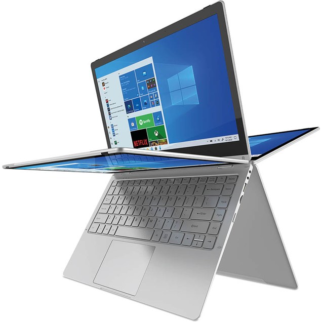 Geo Computers GeoFlex 230 13.3 inch 2-in-1 Laptop, Intel Pentium N4200, 4GB RAM, 128GB SSD, Full HD 1920 x 1080 Touchscreen, Intel HD Graphics 505, Wi-Fi 5, BT, Windows 10 Home in S Mode