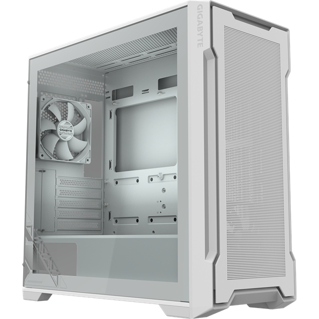 Gigabyte C102 GLASS ICE Mid Tower Gaming Case - White 