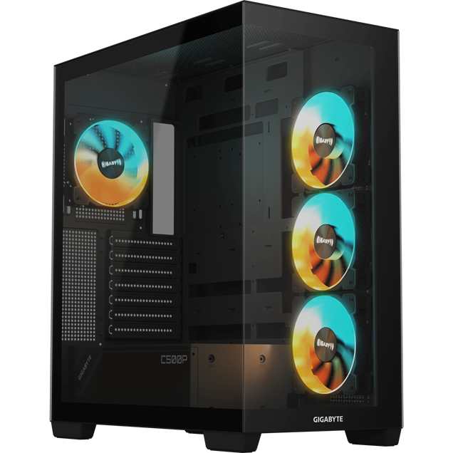 Gigabyte C500 PANORAMIC STEALTH Mid Tower Gaming Case - Black 