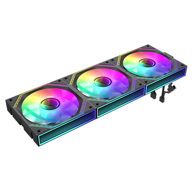GameMax FN12A-S3I 120mm Infinity ARGB PWM Chassis Fan Triple Pack in Black