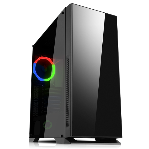 GameMax Hush Mid Tower Gaming Case - Black 