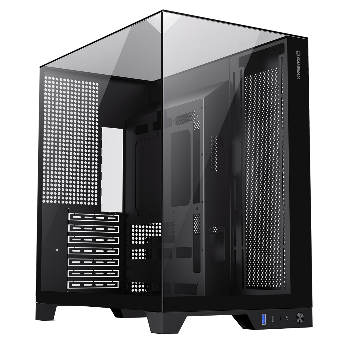 GameMax Infinity Plus ATX Mid Tower Gaming Case in Black - CCL