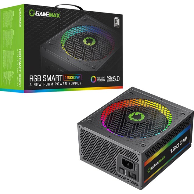 1300W GameMax RGB Modular 80 Plus Platinum PSU