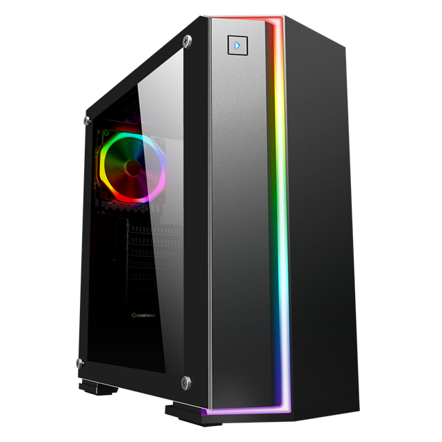 GameMax Starlight Mid Tower Gaming Case - Black 