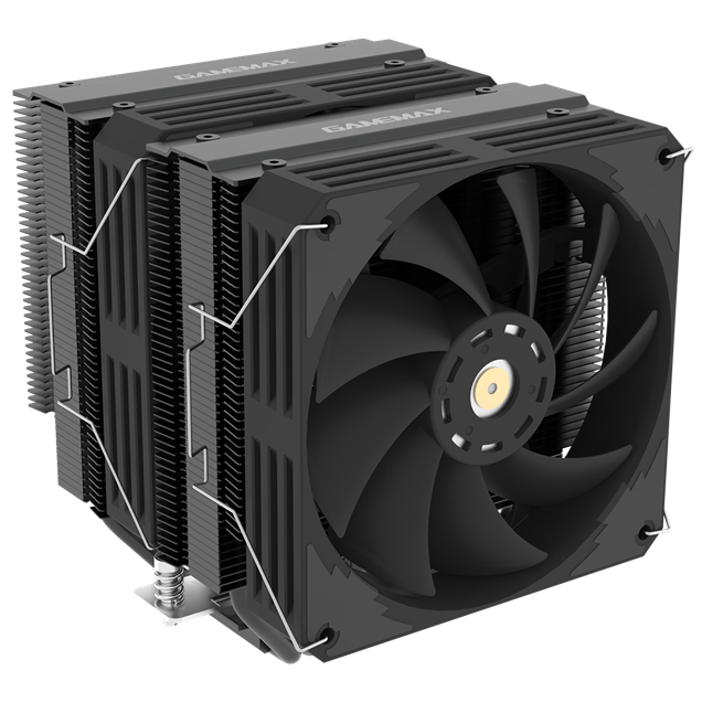 GameMax Rampage Twin600 Dual-Tower CPU Cooler in Black