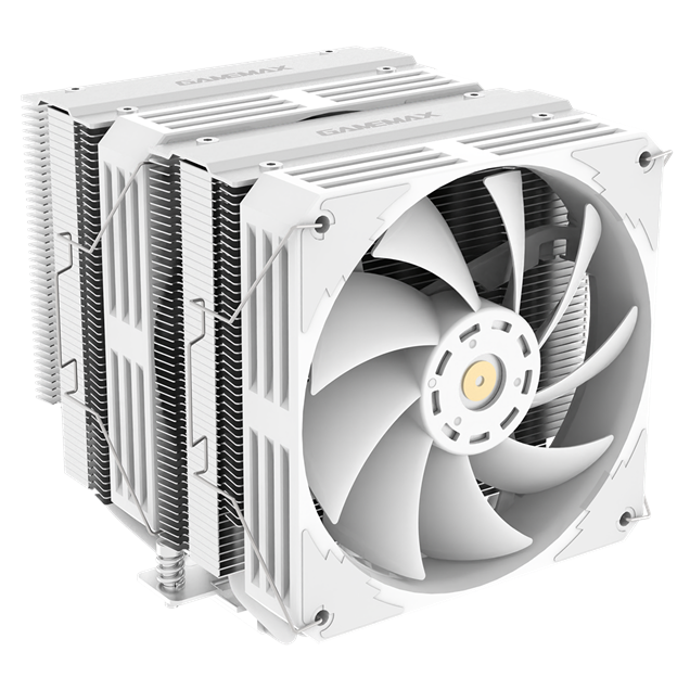 GameMax Rampage Twin600 Dual-Tower CPU Cooler in White