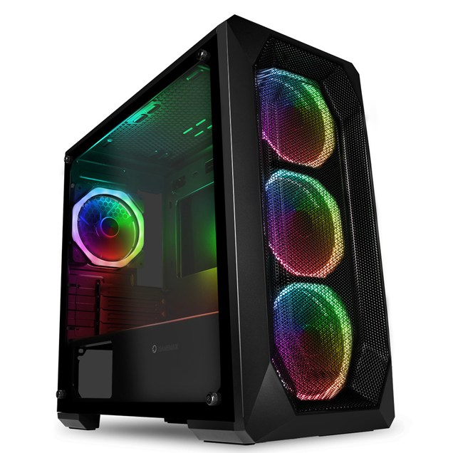 GameMax Kamikaze Pro Mid Tower Gaming Case - Black 