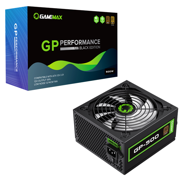 500W GameMax GP500 80 Plus Bronze PSU