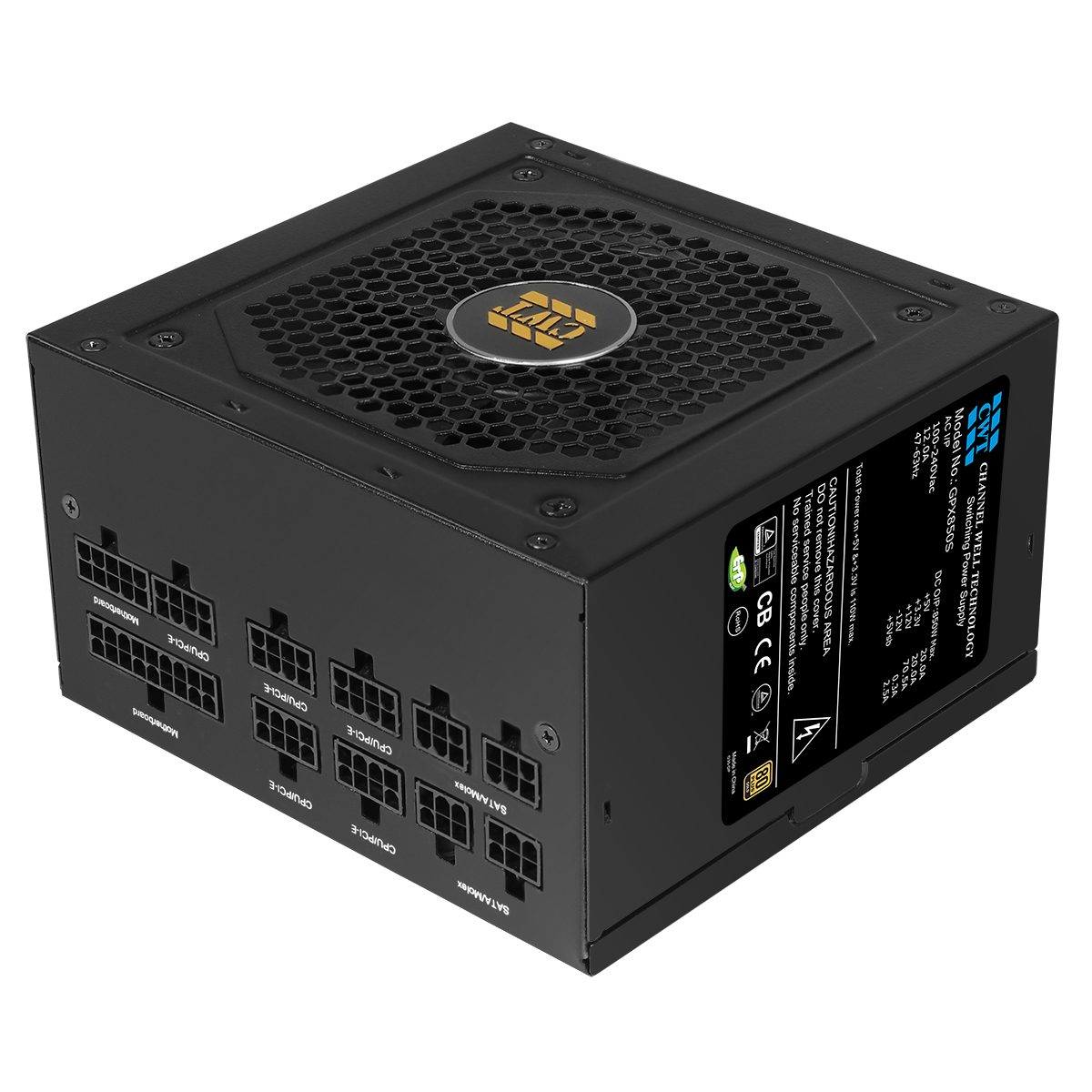 Channel Well Technology GPX Power Supply, 850W, ATX, 80 PLUS Gold