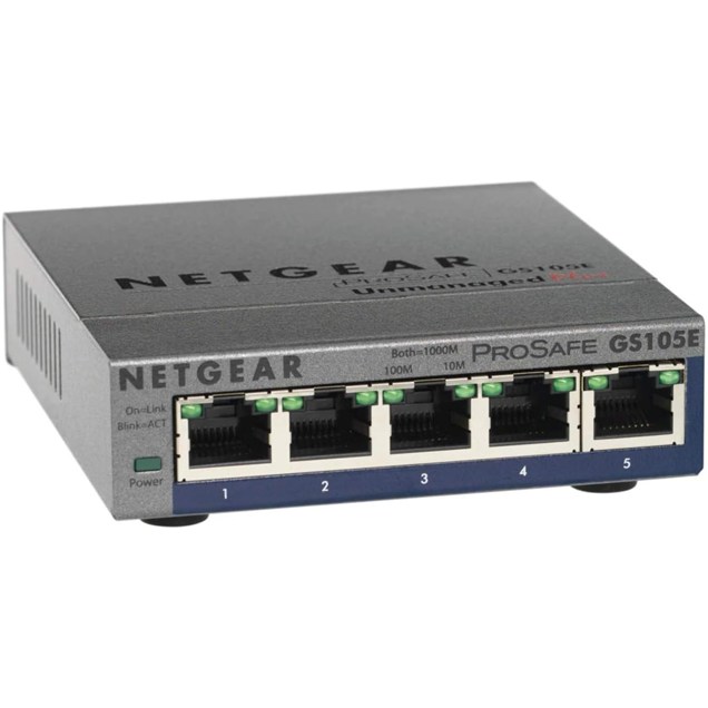 Netgear ProSafe Plus 5-Port Gigabit Mini Switch 