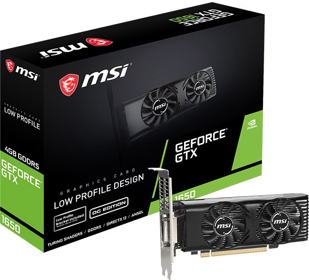 MSI GeForce GTX 1650 OC 4GB Graphics Card