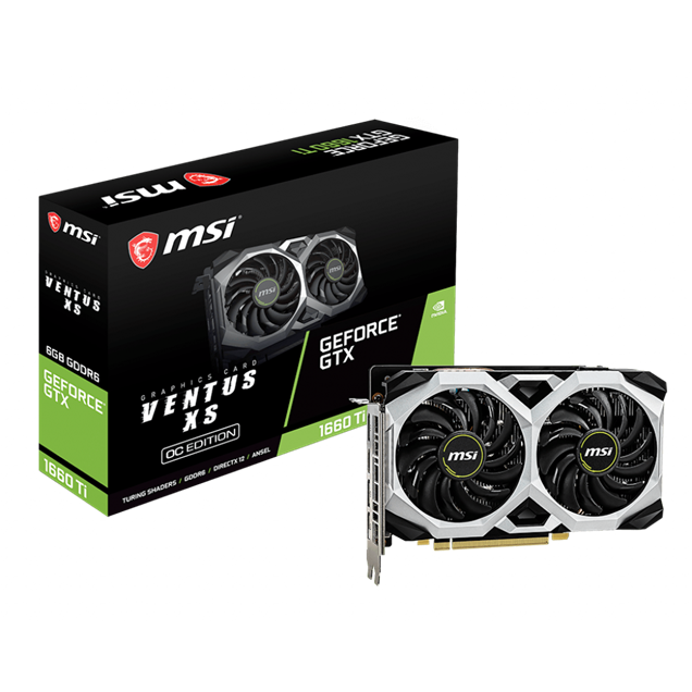MSI GeForce GTX 1660 Ti Ventus XS OC 6GB Graphics Card
