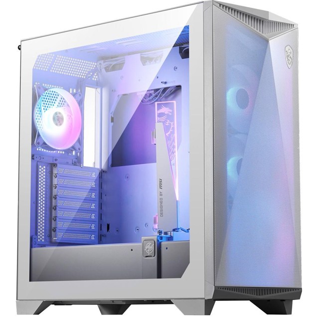 MSI MPG GUNGNIR 300R AIRFLOW Mid Tower Gaming Case - White 
