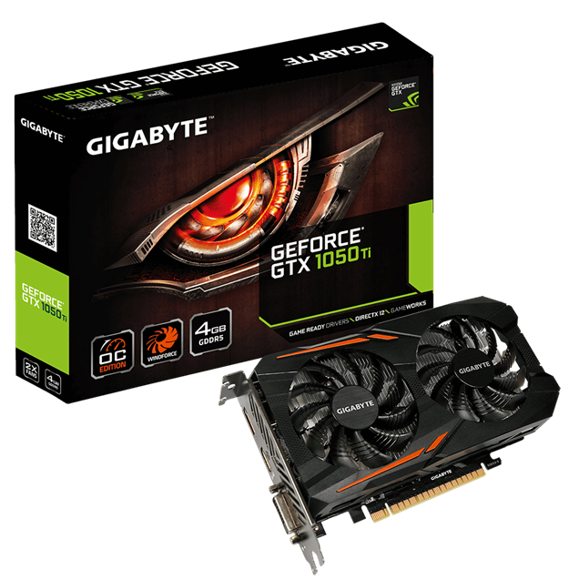 Gigabyte GeForce GTX 1050 Ti OC 4GB Graphics Card