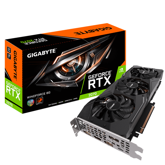 Gigabyte GeForce RTX 2070 Windforce 8GB Graphics Card