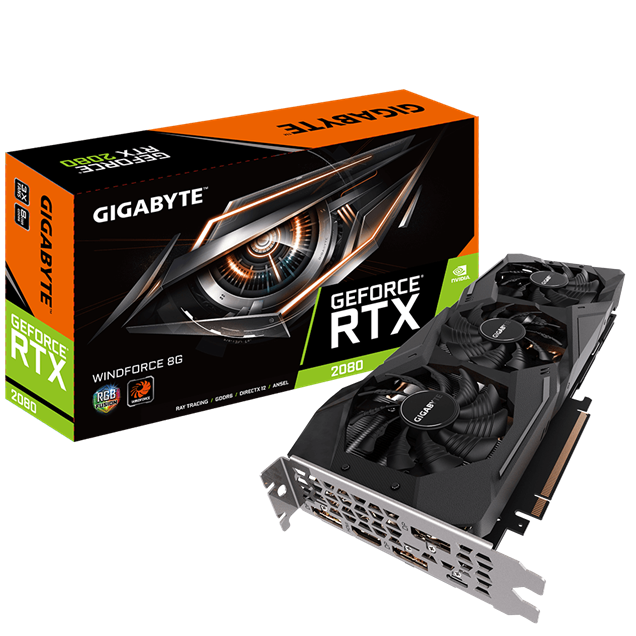 Gigabyte GeForce RTX 2080 Windforce 8GB Graphics Card