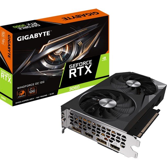 Gigabyte GeForce RTX 3060 Windforce OC 12GB Graphics Card