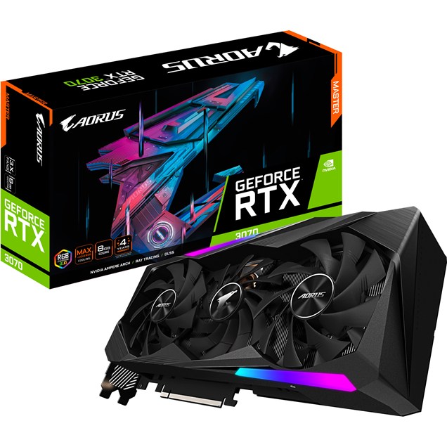 Gigabyte GeForce RTX 3070 Aorus Master OC 8GB Graphics Card