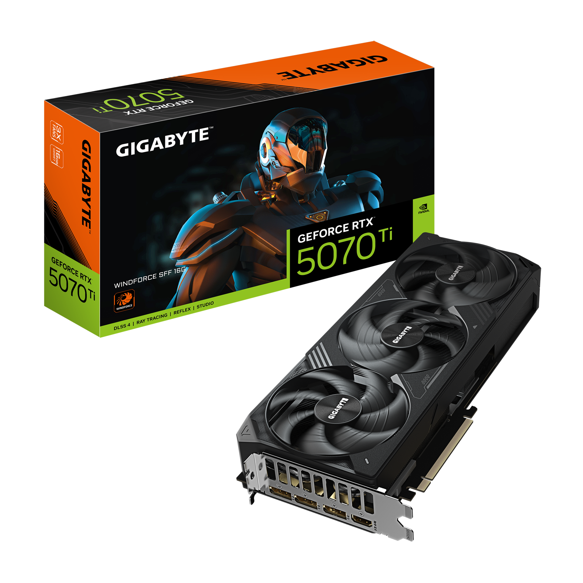 Gigabyte GeForce RTX 5070 Ti EAGLE ICE SFF 16GB OC Graphics Card