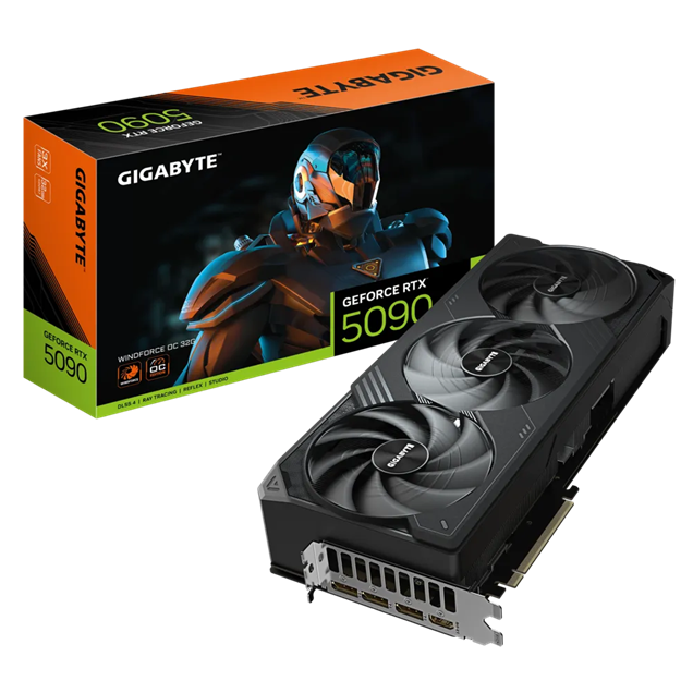 Gigabyte GeForce RTX 5090 Windforce OC 32GB GDDR7 Graphics Card
