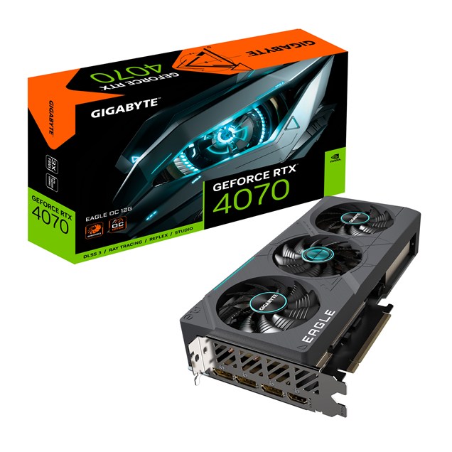 Gigabyte GeForce RTX 4070 EAGLE OC 12GB GDDR6X Graphics Card
