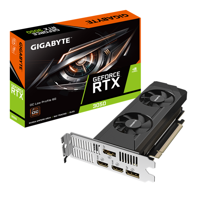 Gigabyte GeForce RTX 3050 OC 6GB GDDR6 Low Profile Graphics Card