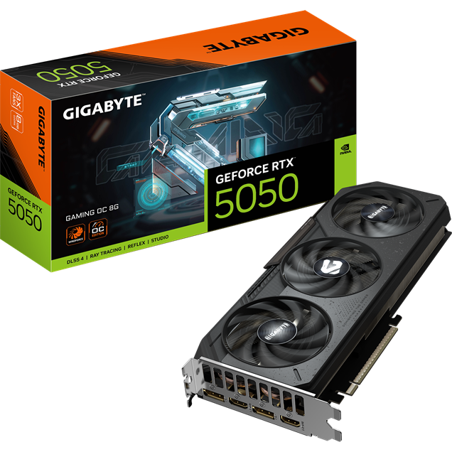 Gigabyte GeForce RTX 5050 GAMING OC 8GB GDDR6 Graphics Card