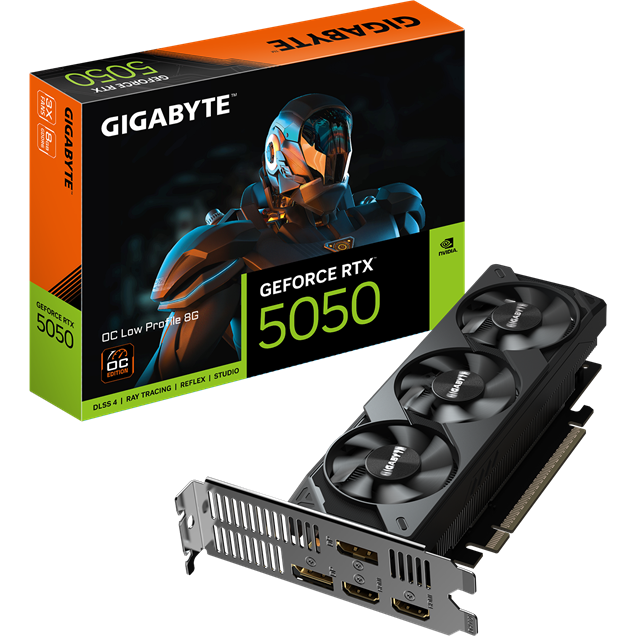 Gigabyte GeForce RTX 5050 LP OC 8GB GDDR6 Low Profile Graphics Card
