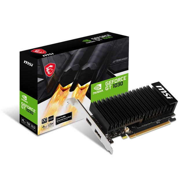 MSI GeForce GT 1030 OC 4GB DDR4 Low Profile Graphics Card