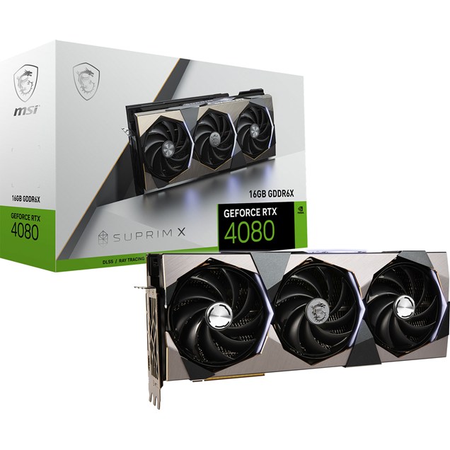 MSI GeForce RTX 4080 SUPRIM X OC 16GB Graphics Card