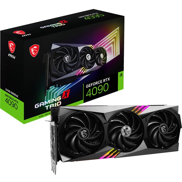 MSI GeForce RTX 4090 GAMING X TRIO OC 24GB GDDR6X Graphics Card