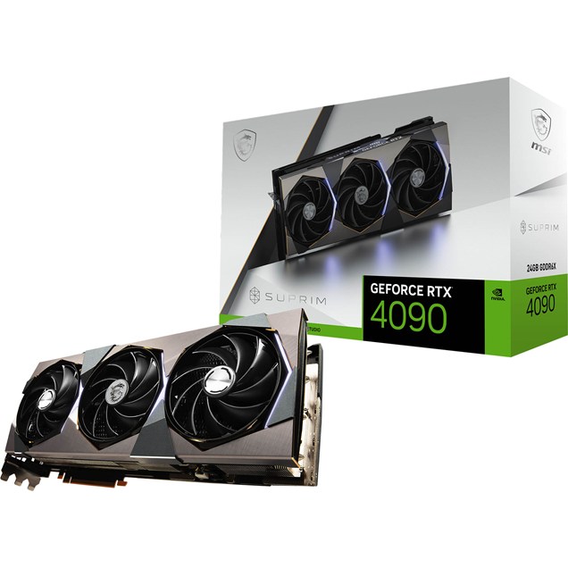 MSI GeForce RTX 4090 SUPRIM X OC 24GB GDDR6X Graphics Card