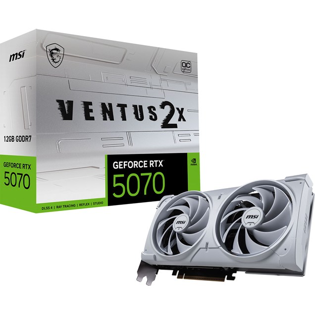 MSI GeForce RTX 5070 VENTUS 2X WHITE OC 12GB GDDR7 Graphics Card