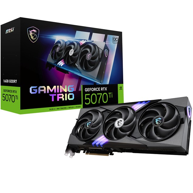 MSI GeForce RTX 5070 Ti GAMING TRIO PLUS OC 16GB GDDR7 Graphics Card