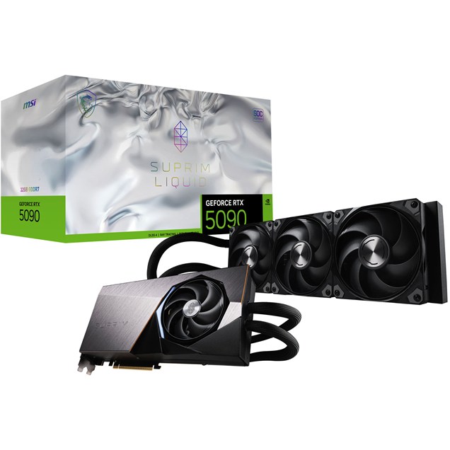 MSI GeForce RTX 5090 SUPRIM LIQUID SOC 32GB GDDR7 Graphics Card