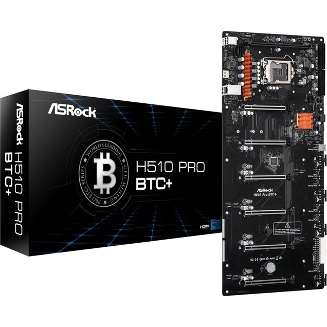 ASRock H510 Pro BTC+ Other Motherboard for Intel LGA1200 CPUs