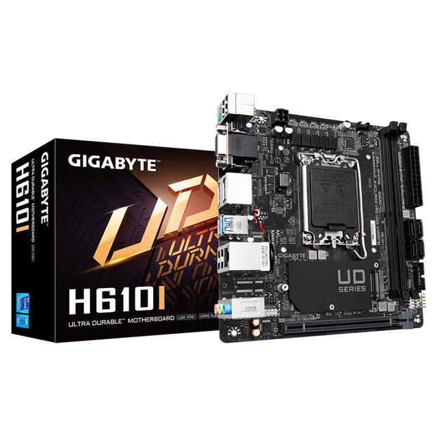 Gigabyte H610I ITX Motherboard for Intel LGA1700 CPUs