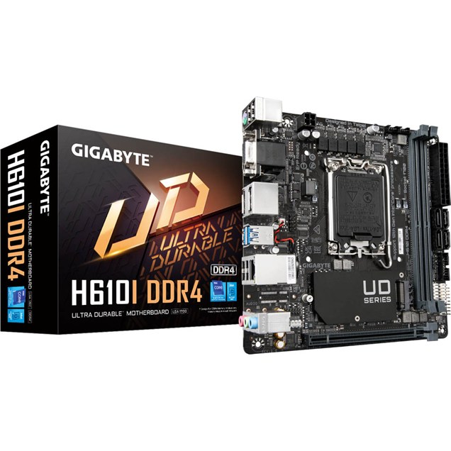 Gigabyte H610I DDR4 ITX Motherboard for Intel LGA1700 CPUs