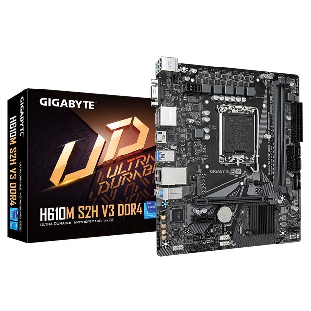 Gigabyte H610M H V3 DDR4 mATX Motherboard for Intel Socket 1700 CPUs