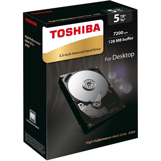 Toshiba X300 5TB SATA III 3.5" Hard Drive - 7200RPM, 128MB Cache