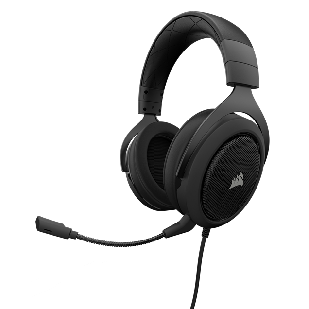 Corsair HS50 Stereo Gaming Headset with Microphone (Carbon) (EU)