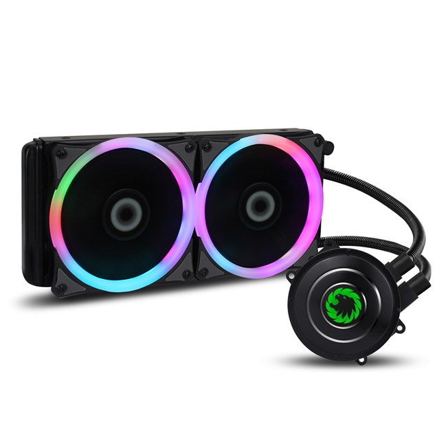 GameMax Iceberg 240mm CPU Closed Loop Water Cooler with 7 Colour PWM Fans