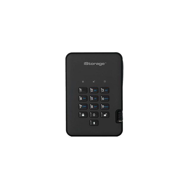 2TB iStorage diskAshur2 Desktop External Hard Drive - USB 3.2 Gen 1