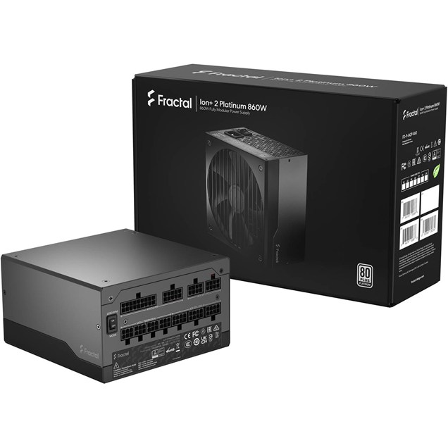 Fractal Design Ion+ 2 Platinum 860W Modular Power Supply 80 Plus Platinum