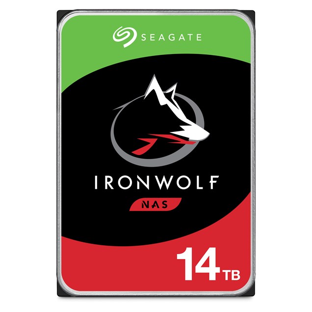 Seagate IronWolf 14TB NAS Hard Drive, 3.5 inch, 7200RPM, 256MB Cache, CMR