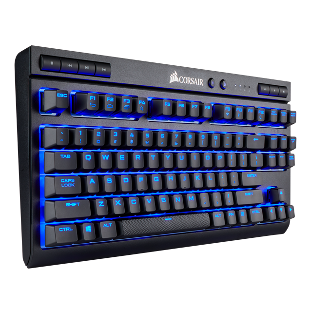 Corsair K63 Wireless Mechanical Gaming Keyboard with Blue LEDs and Cherry MX Red Switches (UK QWERTY)
